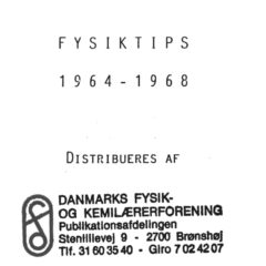 FysikTips 1965-1968